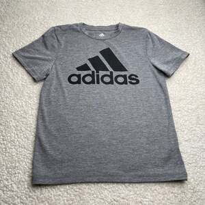 Adidas Branded Gray Tee Small